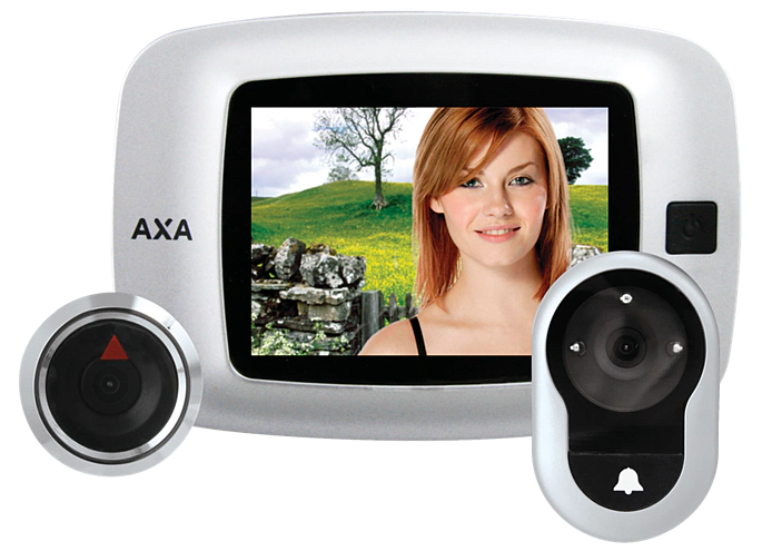 Digitálne kukátko na bezpečnostné dvere AXA